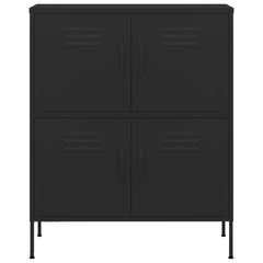 31.5x13.8x40 Black Storage Cabinet in Steel