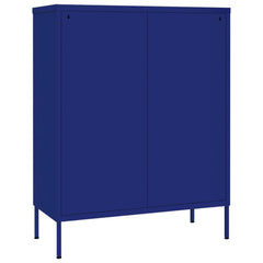 Drawer Cabinet in Navy Blue Steel 31.5x13.8x40