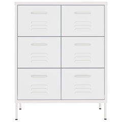 Drawer Cabinet White 31.5x13.8x40 Steel