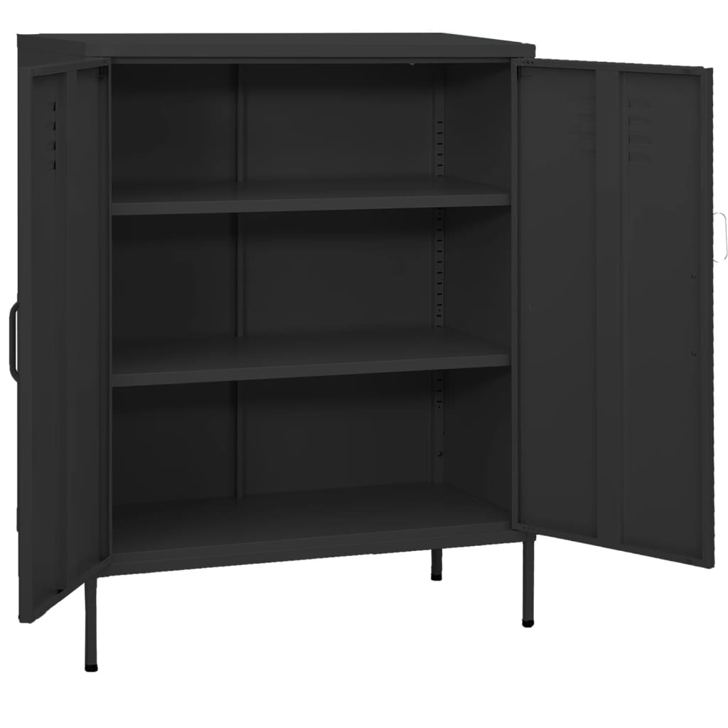 Steel Storage Cabinet Anthracite 31.5x13.8x40