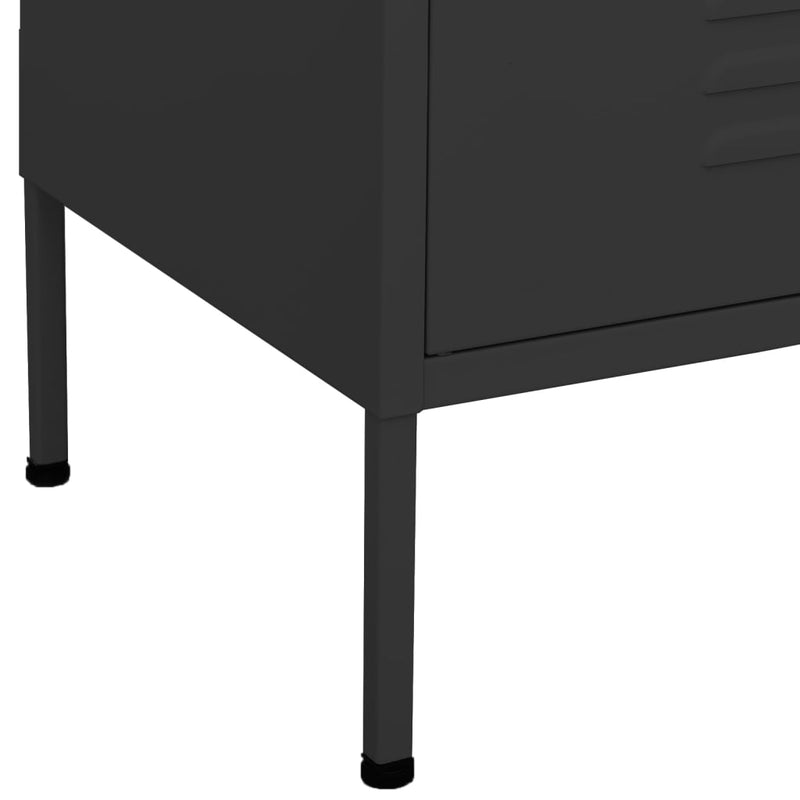 Steel Storage Cabinet Anthracite 31.5x13.8x40