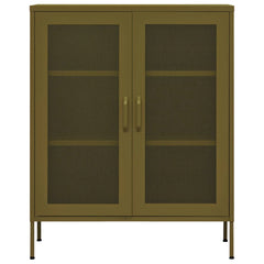 31.5x13.8x40 Olive Green Storage Cabinet in Steel