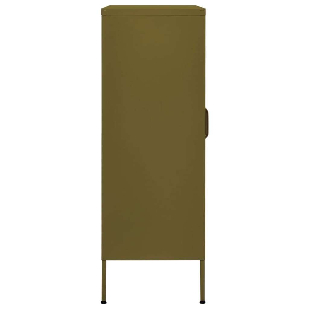 31.5x13.8x40 Olive Green Storage Cabinet in Steel