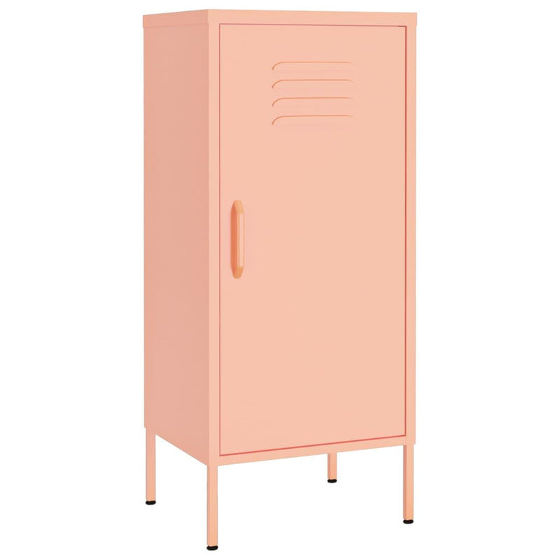 Pink Storage Cabinet 16.7x13.8x40 Steel