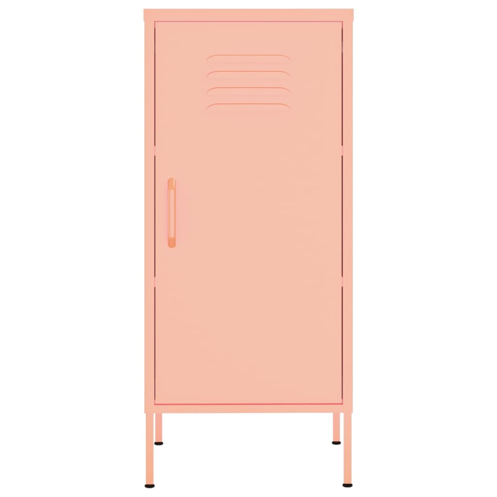 Pink Storage Cabinet 16.7x13.8x40 Steel