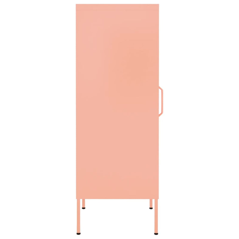 Pink Storage Cabinet 16.7x13.8x40 Steel