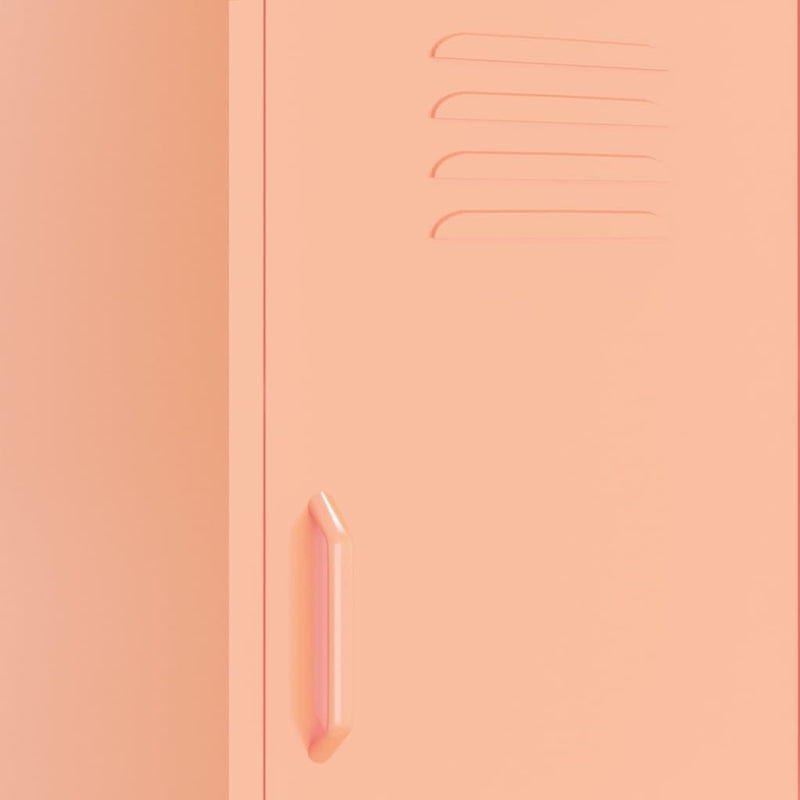 Pink Storage Cabinet 16.7x13.8x40 Steel