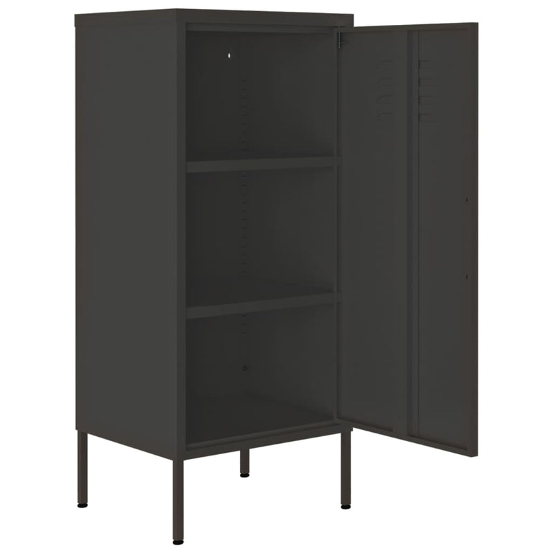 Anthracite Storage Cabinet 16.7x13.8x40 Steel