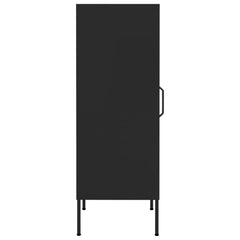 Black Storage Cabinet 16.7x13.8x40 Steel