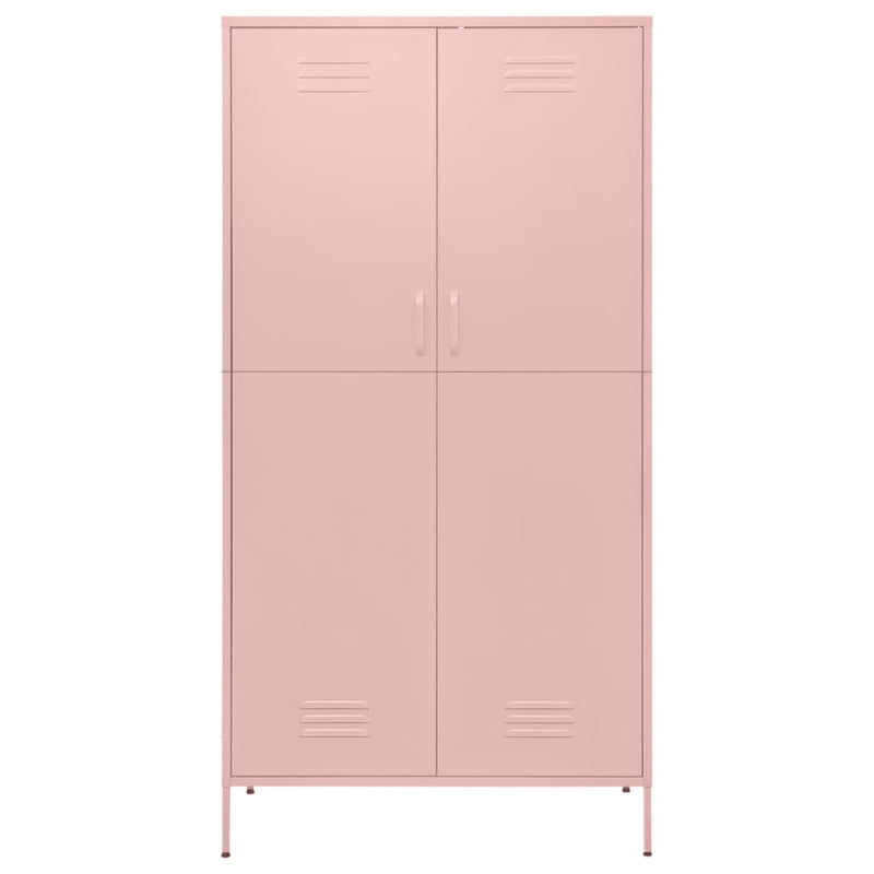 Wardrobe Pink 35.4x19.7x70.9 Steel