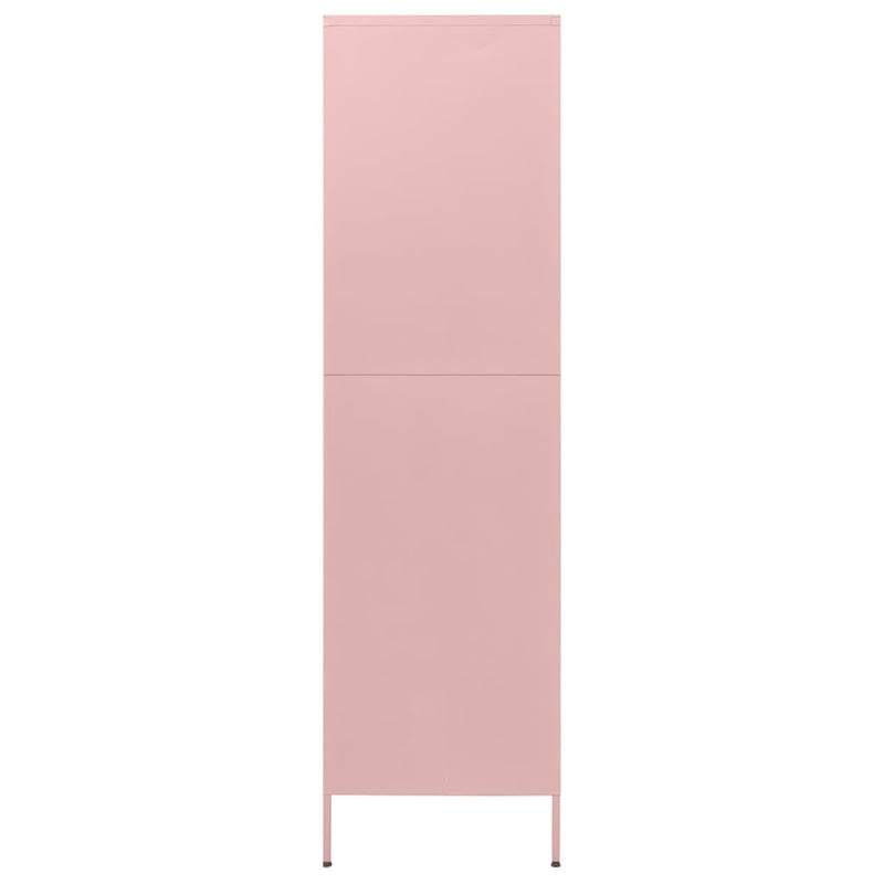 Wardrobe Pink 35.4x19.7x70.9 Steel