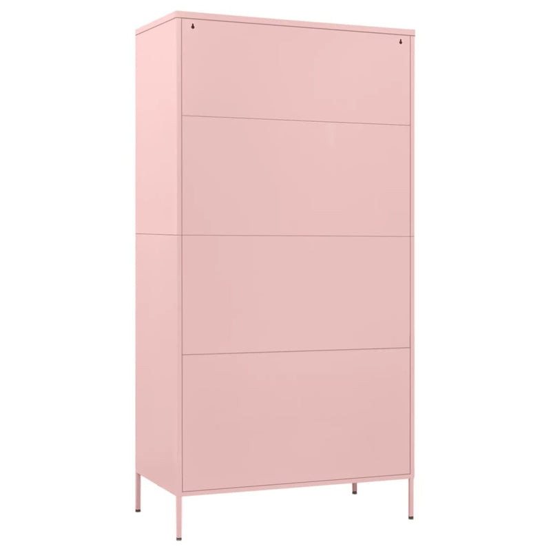 Wardrobe Pink 35.4x19.7x70.9 Steel