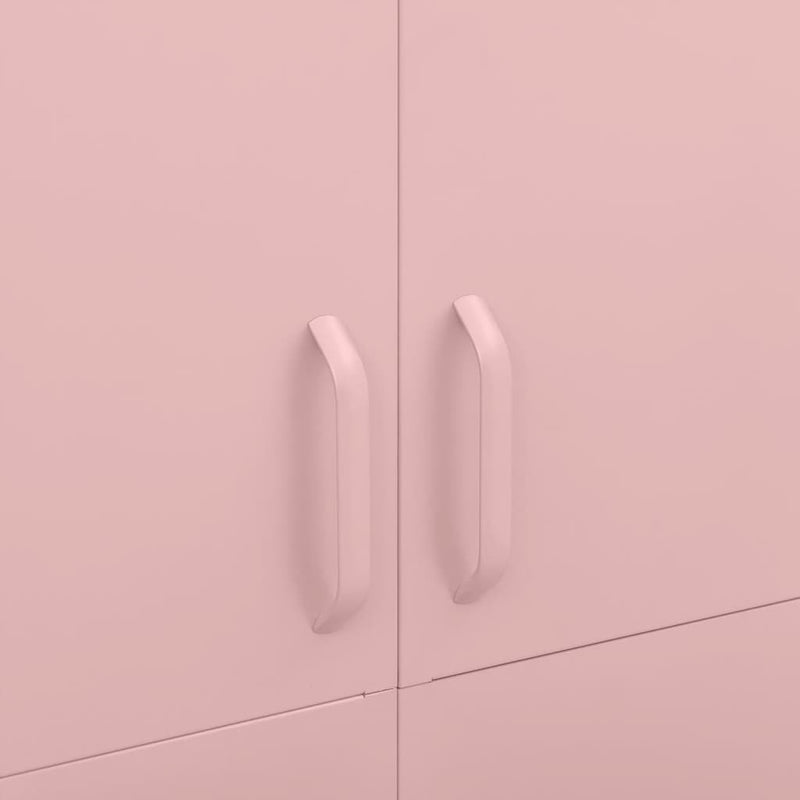 Wardrobe Pink 35.4x19.7x70.9 Steel