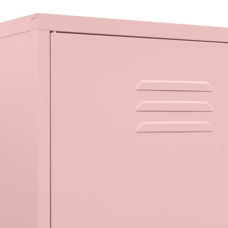 Wardrobe Pink 35.4x19.7x70.9 Steel