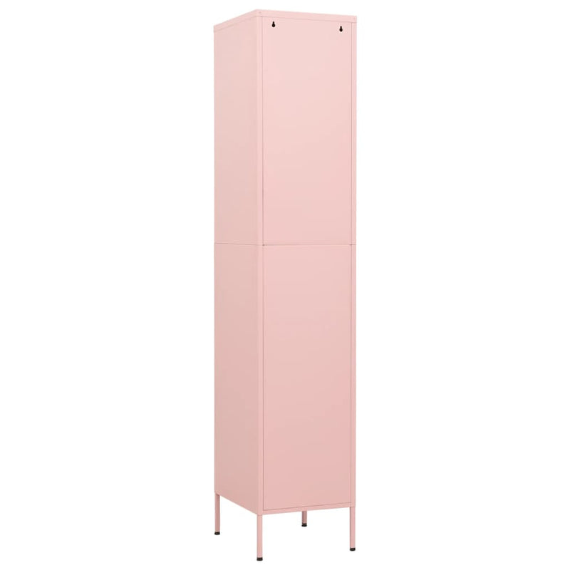 Pink Storage Locker Cabinet 13.8x18.1x70.9 Steel