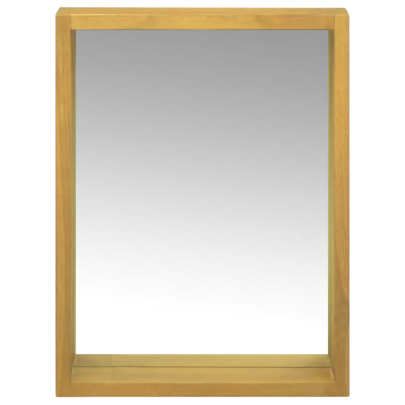 Mirror Cabinet 11.8x3.9x15.7 Solid Wood Teak