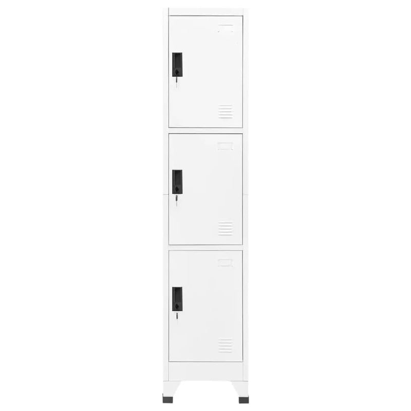 15x17.7x70.9 White Locker Cabinet Steel