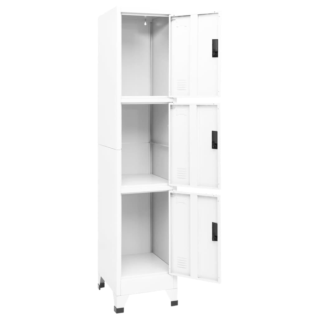 15x17.7x70.9 White Locker Cabinet Steel