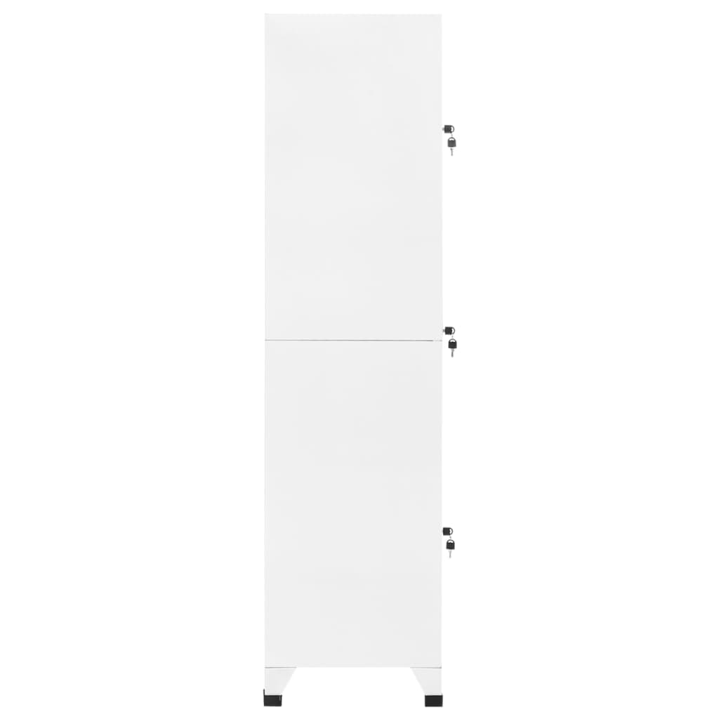 15x17.7x70.9 White Locker Cabinet Steel