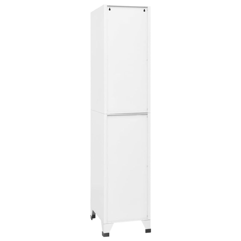 15x17.7x70.9 White Locker Cabinet Steel