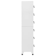 15x15.7x70.9 Locker Cabinet in Light Gray Steel