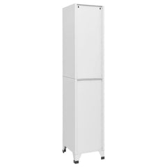 15x15.7x70.9 Locker Cabinet in Light Gray Steel