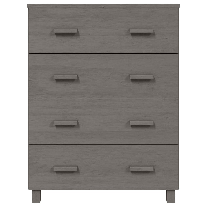 Sideboard HAMAR Light Gray 31.1x15.7x40.7 Solid Wood Pine