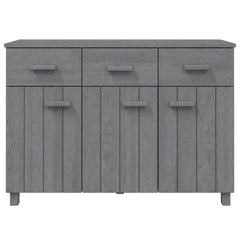 44.5x15.7x31.5 Dark Gray Sideboard HAMAR Solid Wood Pine