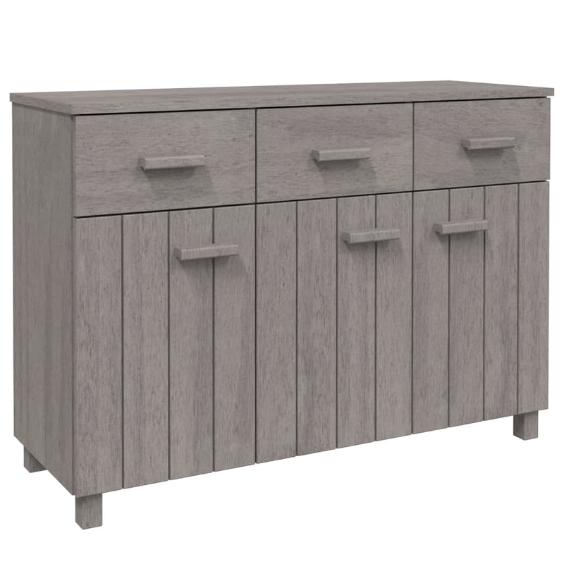 Sideboard HAMAR Light Gray 44.5x15.7x31.5 Solid Wood Pine