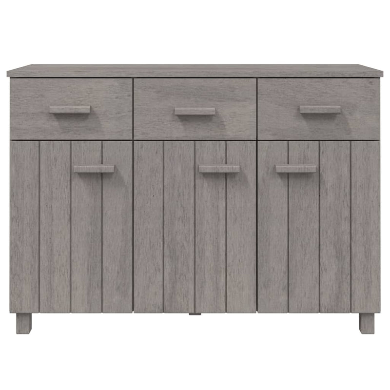 Sideboard HAMAR Light Gray 44.5x15.7x31.5 Solid Wood Pine