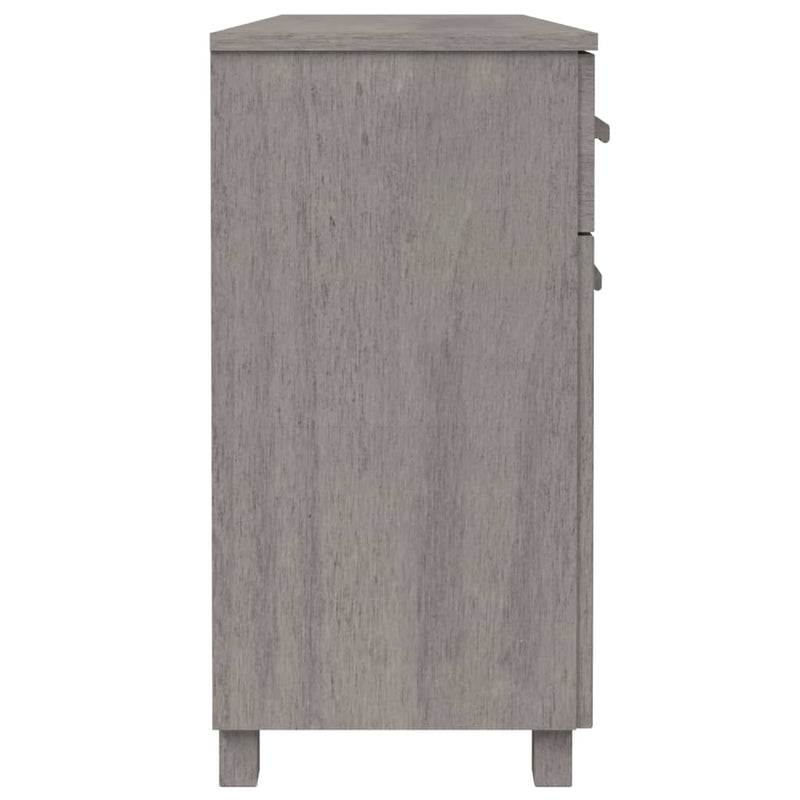 Sideboard HAMAR Light Gray 44.5x15.7x31.5 Solid Wood Pine