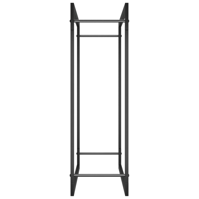 Firewood Rack Matt Black 31.5x11x33.9 Steel