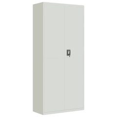 File Cabinet Light Gray 35.4x15.7x78.7 Steel