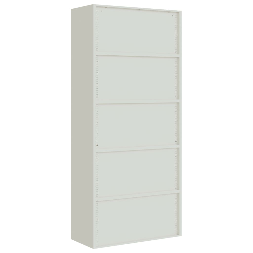 File Cabinet Light Gray 35.4x15.7x78.7 Steel