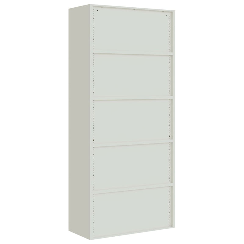 File Cabinet Light Gray 35.4x15.7x78.7 Steel