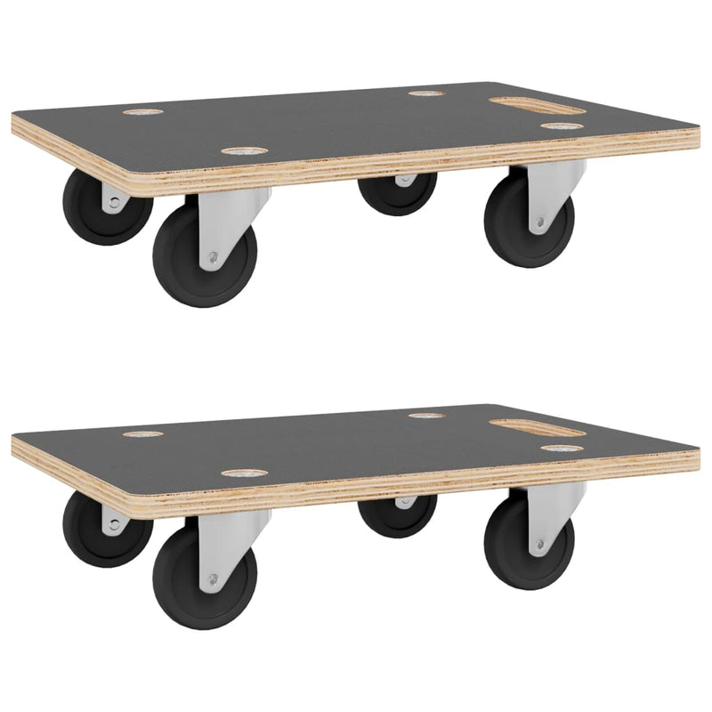 Transport Trolleys 2 pcs Rectangular 19.7x13.8x4.5 Capacity 551.2 lb