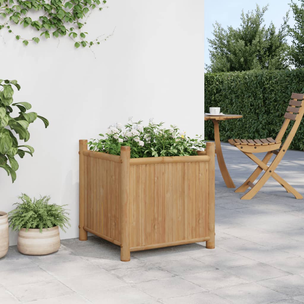 Bamboo Planter 19.7 x 19.7 x 19.7 Inches