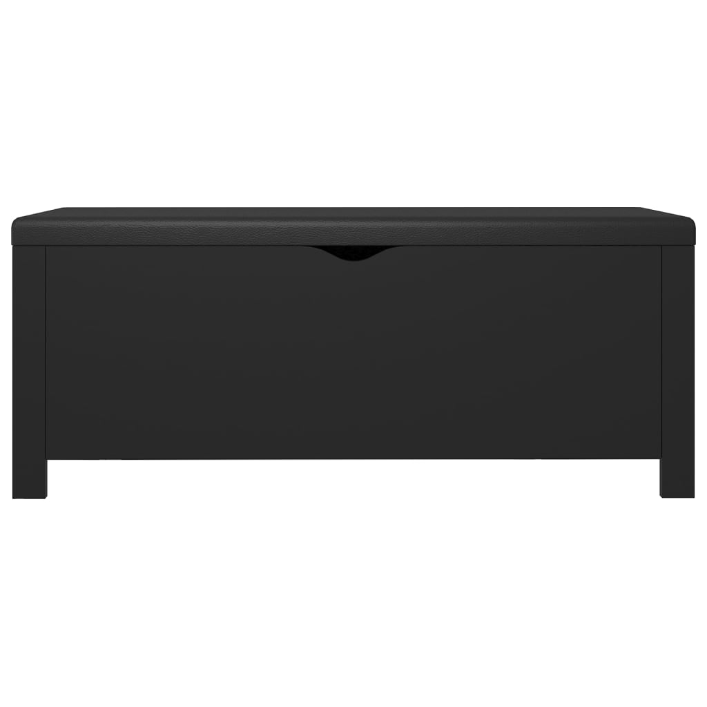 41.3x15.7x17.7 Storage Box with Cushion Black