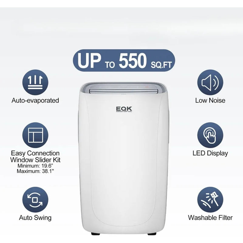 Portable Air Conditioner 8000 BTU with Dehumidifier and Remote Control, AC for Apartment, Bedroom