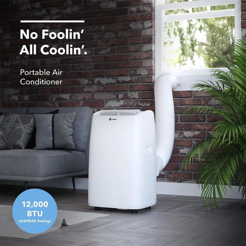 Portable Air Conditioner 12000 BTU AC Unit for Rooms up to 350 Sq Ft with Powerful Cooling Fan Auto Shut Off