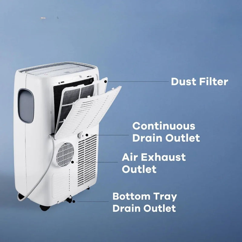 Portable Air Conditioner 8000 BTU with Dehumidifier and Remote Control, AC for Apartment, Bedroom