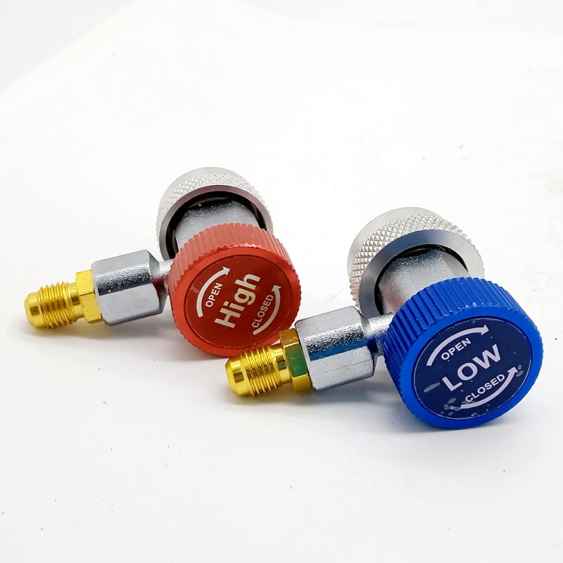 R134A Car Quick Coupler Connector Adapter H/L Manifold Connector Adapters Remover Tool