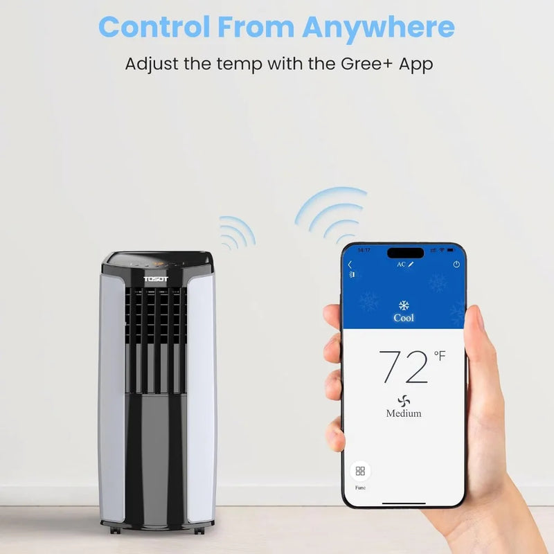 Portable Air Conditioner 10,000 BTU Smart Wifi Control AC Unit with Dehumidifier Fan Window Kit Up to 300 Sq.Ft