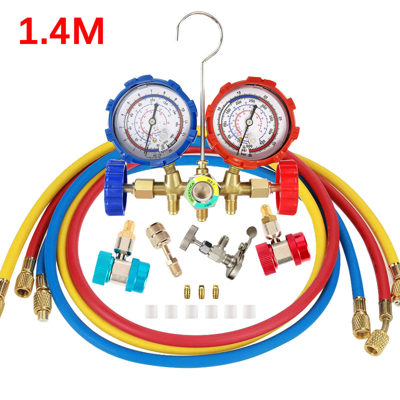 R12 R22 R404A R134A Refrigerant Manifold Gauge Air Condition Refrigeration Set