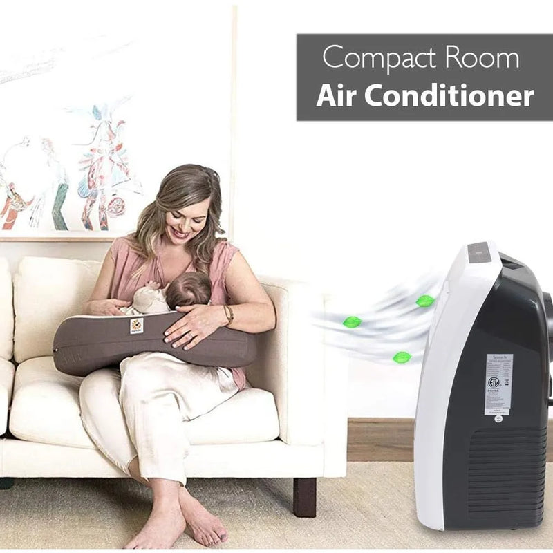 3-in-1 Portable Air Conditioner 8,000 BTU with Built-in Dehumidifier Fan Remote Control Complete Window Mount Exhaust Kit