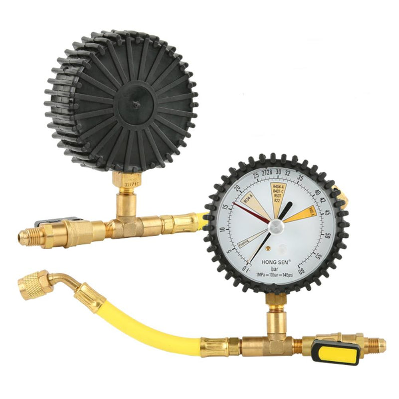 HS-NG Flex Hose With Valve Gauge for Nitrogen Pressure Test Table Air Conditioning Refrigeration