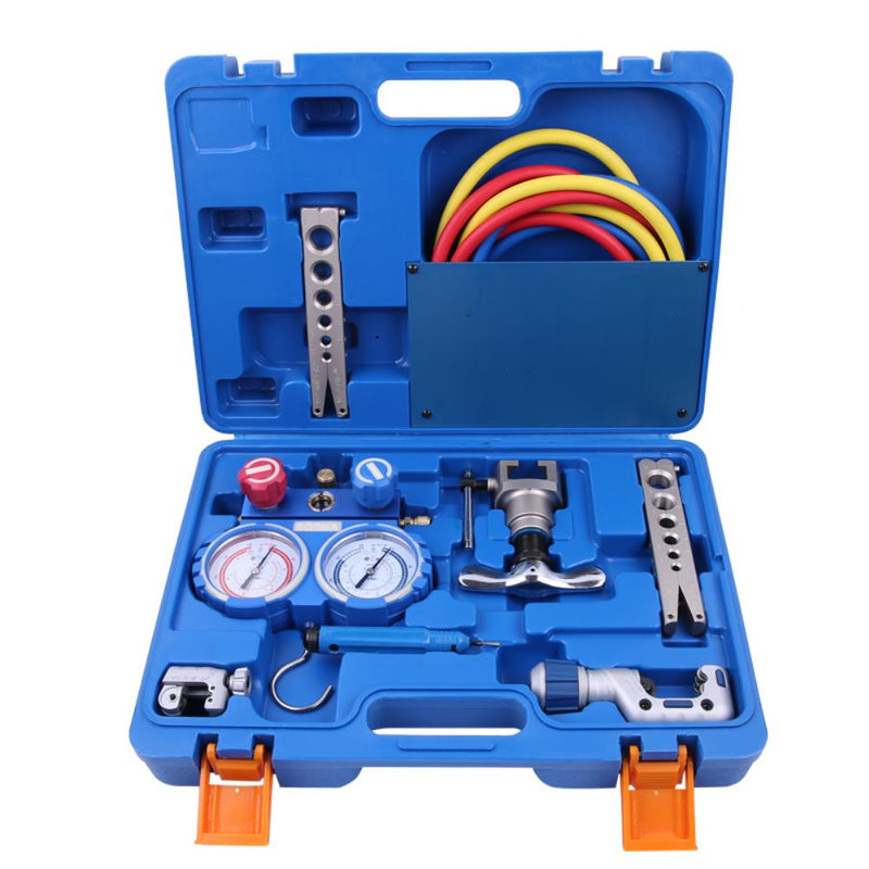 Refrigerant Pressure Gauge Refrigeration Integrated Flaring Tool Kits VTB-5B  Expander Set with R410A