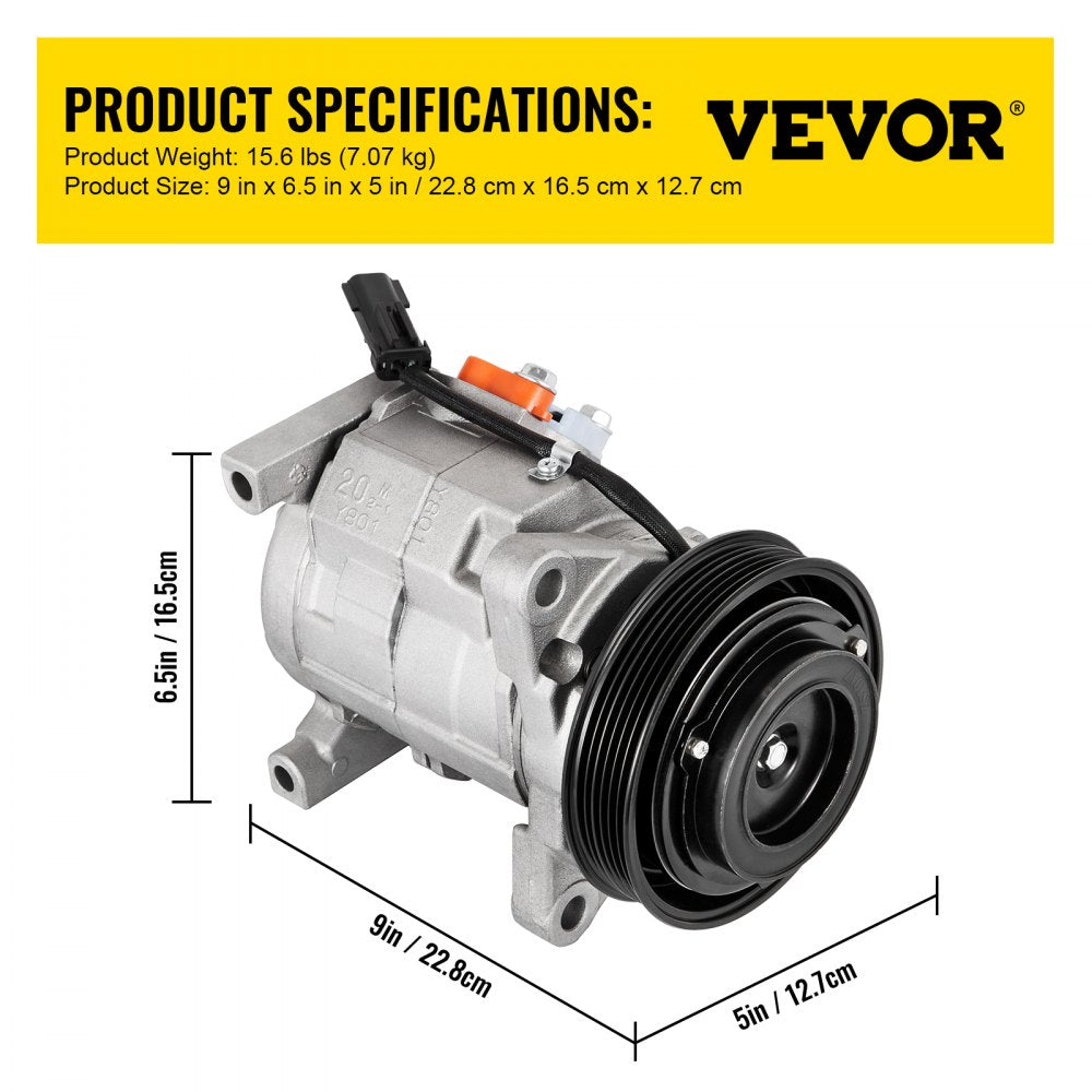 CO 29001C 5005440AA 4710522 0610043 Universal Air Conditioner AC Compressor for Grand Caravan Town & Country A/C Compressor 471-0522 77374 78374 97343 98343