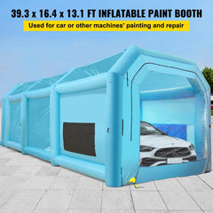 39.4x16.4x13.1ft Inflatable Spray Booth Custom Tent Paint Booth Inflatable