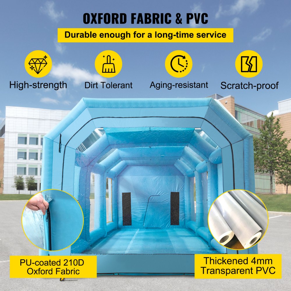 39.4x16.4x13.1ft Inflatable Spray Booth Custom Tent Paint Booth Inflatable